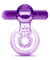 Play With Me - Lick It - Vibrating Double Strap Cockring - Purple BL-61911