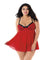 Babydoll, G-String - 2x - Ruby DG-11020XRBY2X