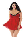 Babydoll, G-String - 2x - Ruby DG-11020XRBY2X