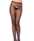 Crotchless Fishnet Pantyhose - Queen Size - Black LA-1404Q