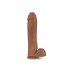 Silicone Willy's - 11.5 Inch Silicone Dildo With Suction Cup - Mocha BL-15527