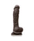 Colours - Dual Density - 8 Dildo - Dark Brown NSN-0403-29
