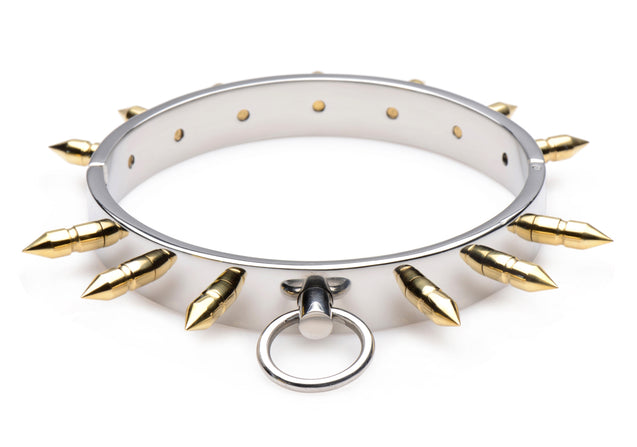 Stainless Steel Spiked Collar MS-AF672