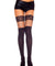 Lace Top Spandex Thigh Hi With Net Insert ML-4790BLK