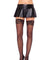 Stay Up Spandex Diamond Dot Sheer Thigh Highs - One Size - Black LA-6904