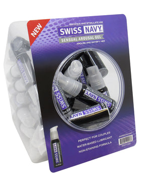 Swiss Navy Sensual Arousal Lubricant 1oz 50pc Fishbowl MD-SNAR1OZ50