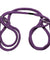 Japanese Style Bondage - Cotton Wrist or Ankle  Cotton Cuffs - Purple DJ2103-06-CD