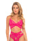 Cut Out Galloon Lace Bra Set - Bright Rose - S/m OH-40-11258-BRSSM