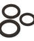 Pro Sensual Silicone Cock Ring 3 Pack - Black WTC85213