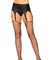 Rhinestone Fishnet Stockings - One Size - Black LA-9124BLK