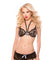 Anna Bra & Garter Skirt Set - One Size - Black ALR-12-0352K