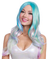 Dreamgirl Long Light Blue/pink/lavender/mint Green Wavy Wig DG-11704