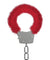 Pleasure Handcuffs Furry - Red OU-OU004RED