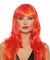 Long Straight Red and Orange Wig With Bangs DG-11389MLT