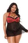 Sophia Halter Babydoll & Panty - 1x2x FL-BP389-1X2X