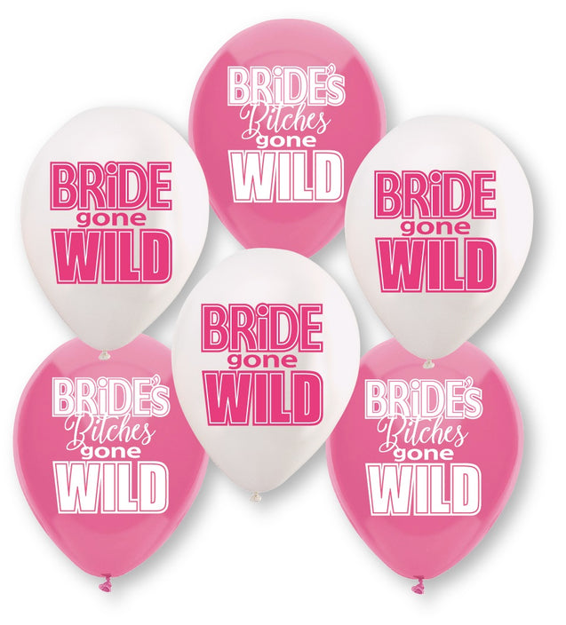 Bride Gone Wild Balloon Assortment - 6 Count GFF-1006