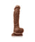 Colours - Dual Density - 8 Dildo - Brown NSN-0403-22