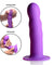 Squeeze It Squeezable Wavy Dildo - Purple SQ-AG328-PUR