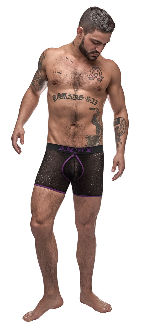 Airotic Mesh Enhancer Short - Black - Extra Large MP-154256BKXL