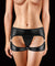 Exotic Vibrating Panty W / Wireless Remote Control Bullet and Metal Rings - Black OU-OU204BLK