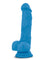 Neo - 7.5 Inch Dual Density Cock With Balls - Neon Blue BL-89702