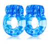 Stay Hard Vibrating Cock Rings - 2 Pack - Blue BL-30402