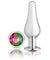 Cloud 9 Novelties Gems Silver Chrome Tall Plug - Large WTC308