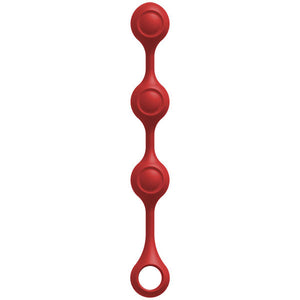 Anal Essentials Weighted Silicone Anal Balls - Red DJ2401-58-CD