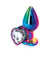 Rear Assets - Multicolor Heart - Medium - Clear NSN0962-21