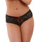 Open Crotch Lace Boy Short - Large - Black DG-7177BLKL