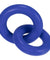 Hunkyjunk Duo Linked Cock Ball Rings - Cobalt OX-HUJ-104-CBL
