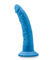 Neo Elite - 7.5 Inch Silicone Dual Density Cock - Neon Blue BL-82202