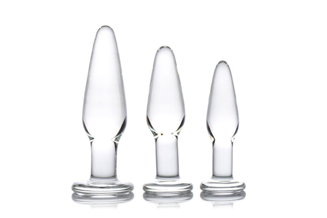 Dosha 3 Piece Glass Anal Plug Kit PRSM-AE599