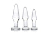 Dosha 3 Piece Glass Anal Plug Kit PRSM-AE599