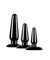 Anal Adventures - Basic Plug Kit - Black BL-386915