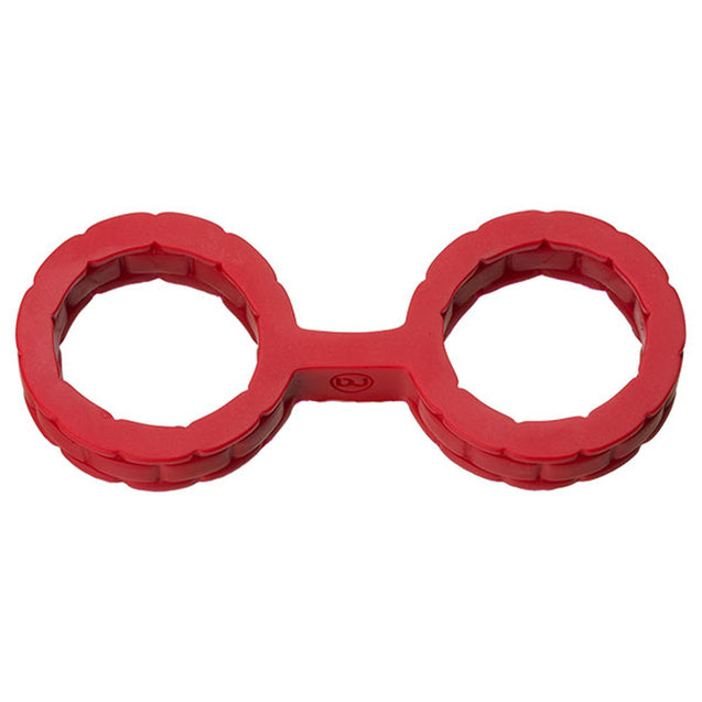 Japanese Bondage - Silicone Cuffs - Small - Red DJ2102-01-BX