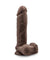 Au Natural - 9.5 Inch Dildo With Suction Cup -  Chocolate BL-56476