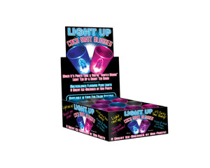 Light Up Cock Shot Glasses 12 Piece P.O.P. Display - Assorted Colors HTP2203