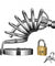 Asylum 4 Ring Locking Chastity Cage - Small/medium MS-AD147SM