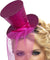 Mini Top Hat on Headband - Hot Pink FV-21194