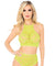 2 Pc Crop Top & Panty - Neon Yellow - M/l LA-81552NYML