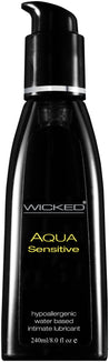 Wicked Aqua Sensitive Hypoallergenic Water Based Lubricant 8.0 Oz WS-90208