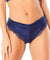 High Leg Lined Thong With Crossing Back Straps - Estate Blue - Extra Large OH-21-10823EBXL