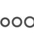 Hombre Snug-Fit Silicone Thick C-Rings - 3 Pack - Charcoal TS1021008