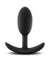 Luxe - Wearable Vibra Slim Plug - Medium - Black BL-11865
