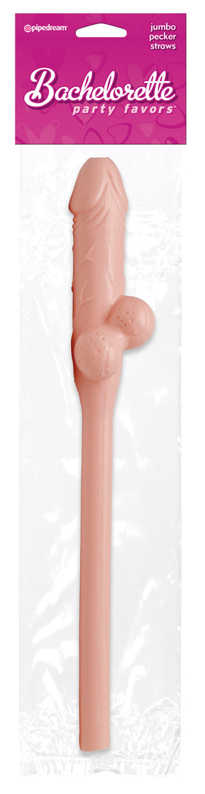 Bachelorette Party Favors - Jumbo Pecker Straw - Flesh PD6230-00