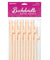 Bachelorette Party Favors 10 Dicky Sipping Straws - Light PD6203-01