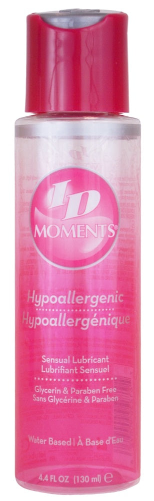 ID Moments Hypoallergenic Water Based Lubricant 4.4 Fl Oz. / 130ml ID-HWA-A4