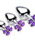 Violet Flower Gem Anal Plug Set BTYS-AG205