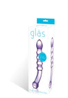 Purple Rain Ribbed Dildo GLAS-52